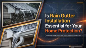 rain gutter installation