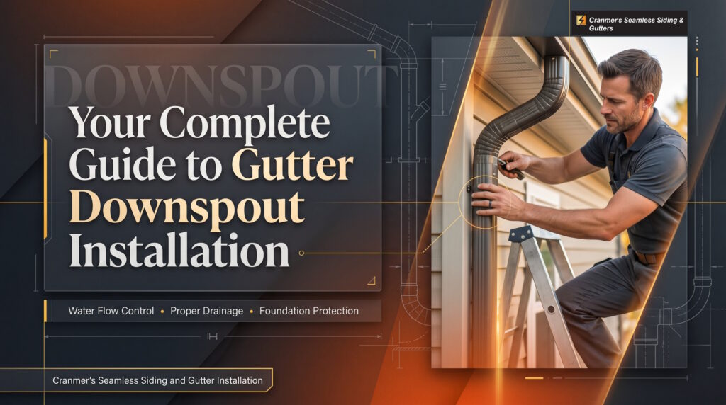 gutter downspout installation