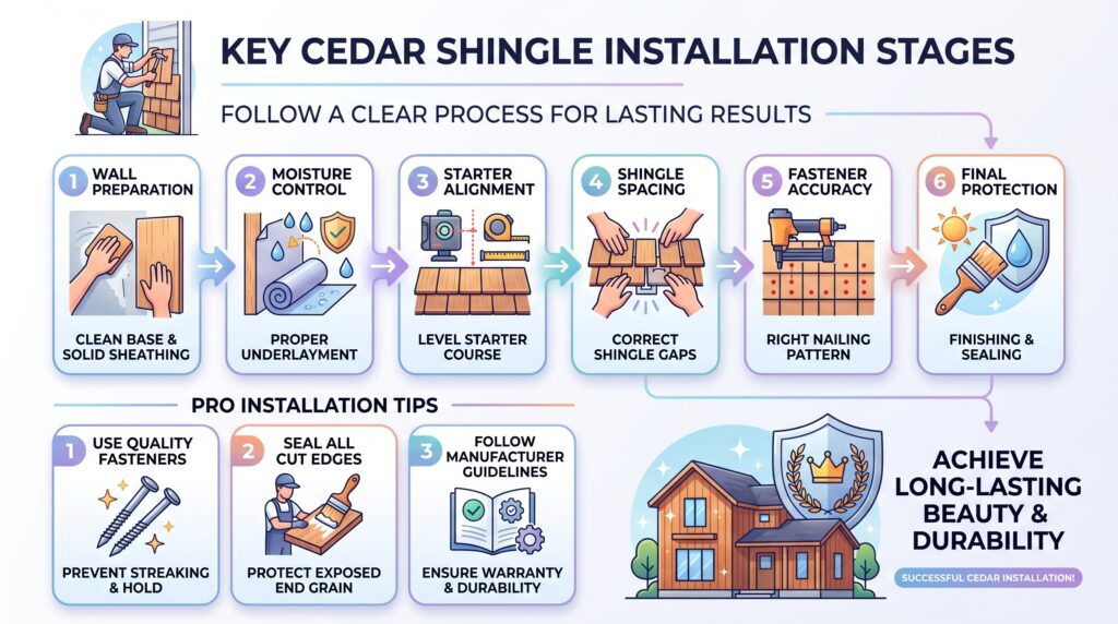 cedar shingle siding installation