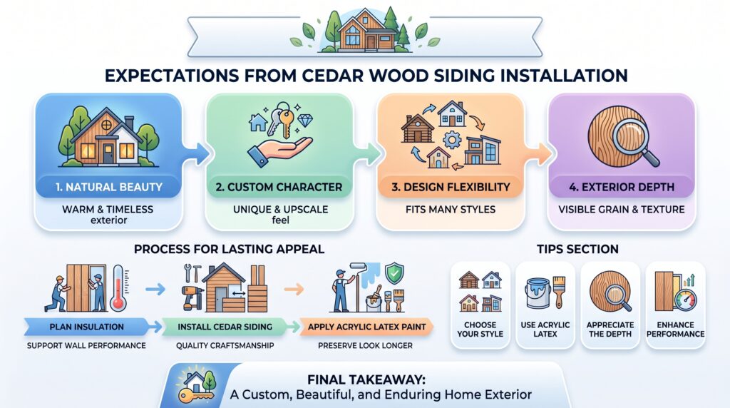 cedar wood siding installation
