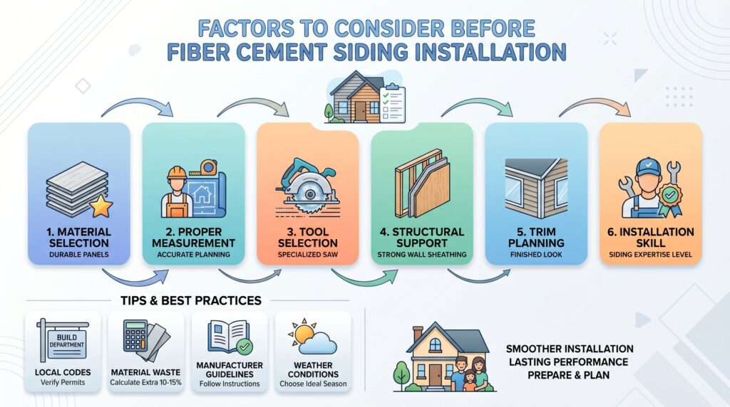 fiber cement siding installation