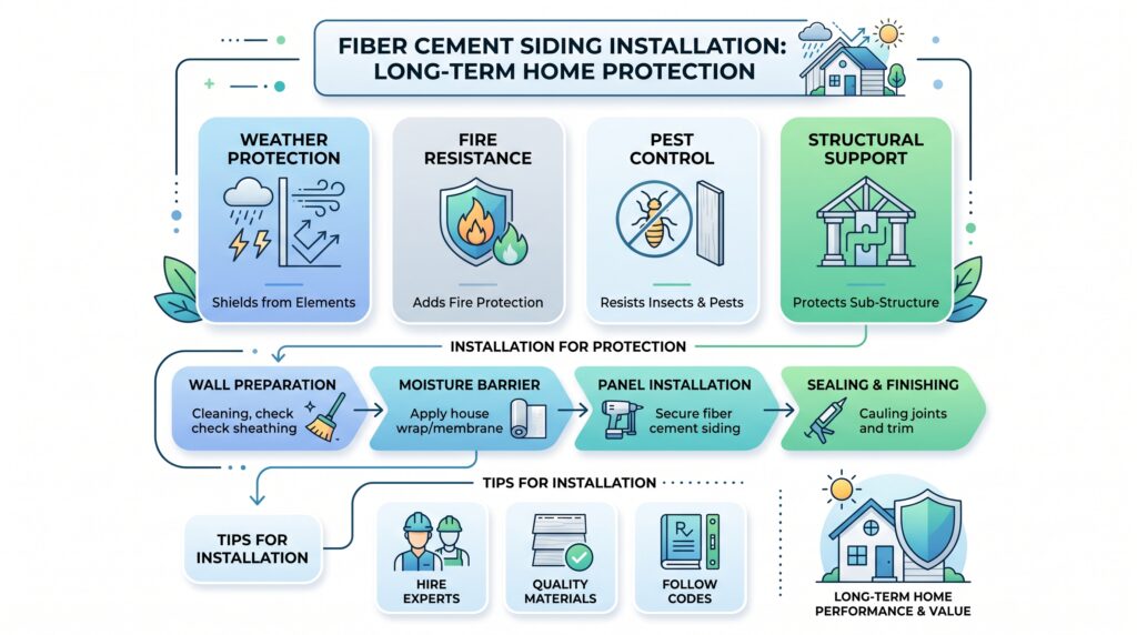 fiber cement siding installation