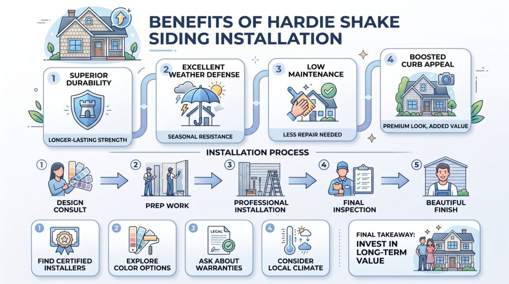 hardie shake siding installation