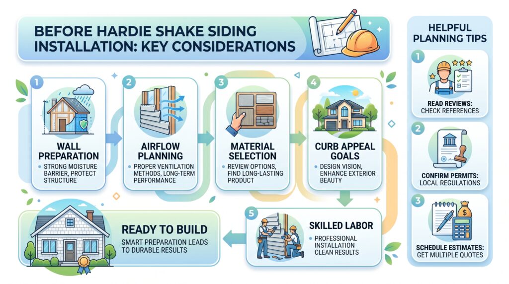 hardie shake siding installation