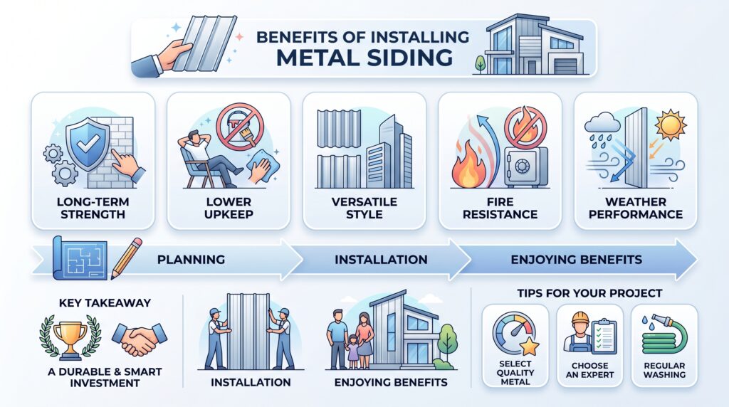 installing metal siding