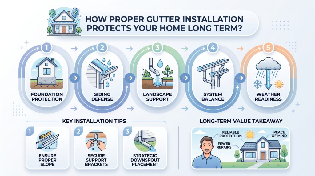 proper gutter installation