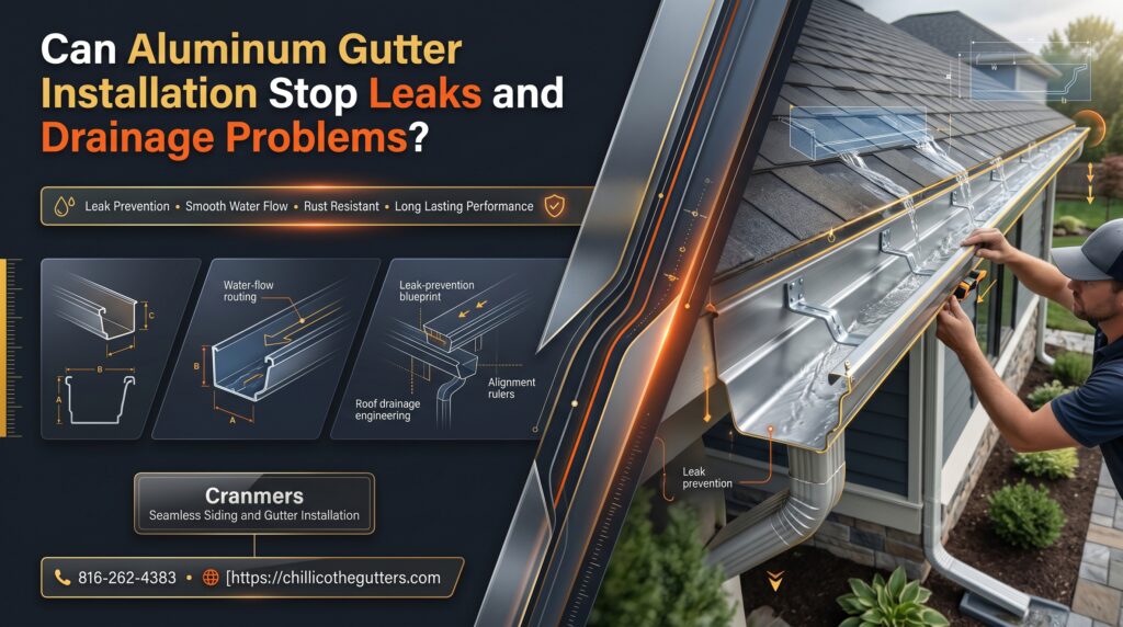 aluminum gutter installation