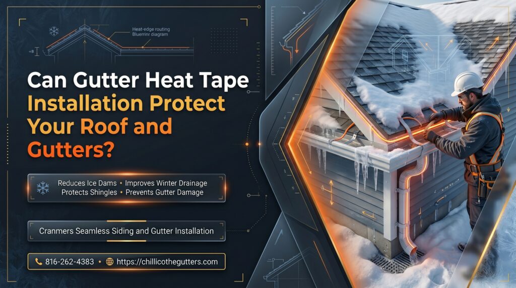 gutter heat tape installation
