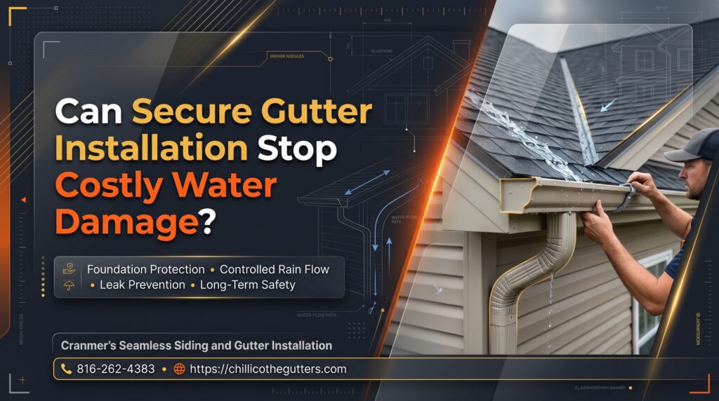 secure gutter installation