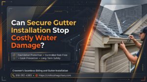 secure gutter installation