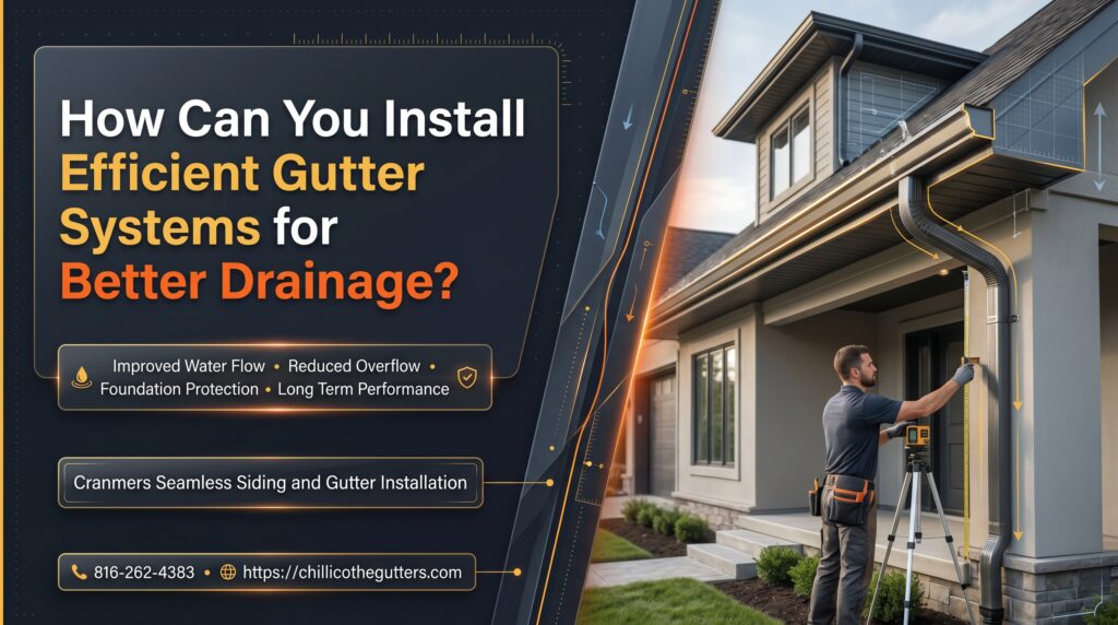 install efficient gutter