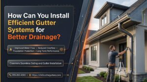 install efficient gutter