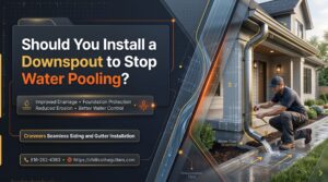 install a downspout