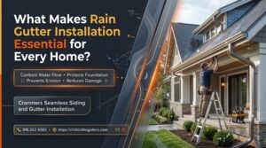 rain gutter installation