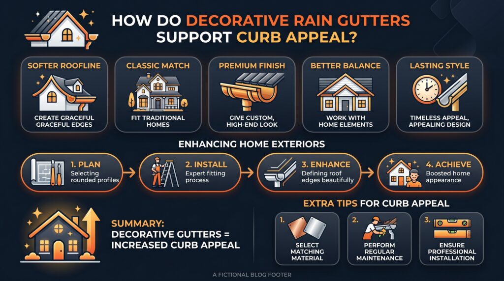 decorative rain gutters