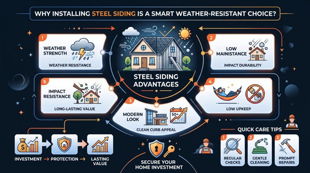 steel siding installation
