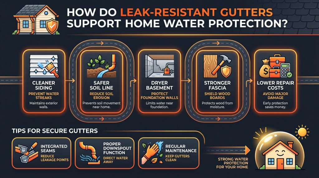 home water protection gutters