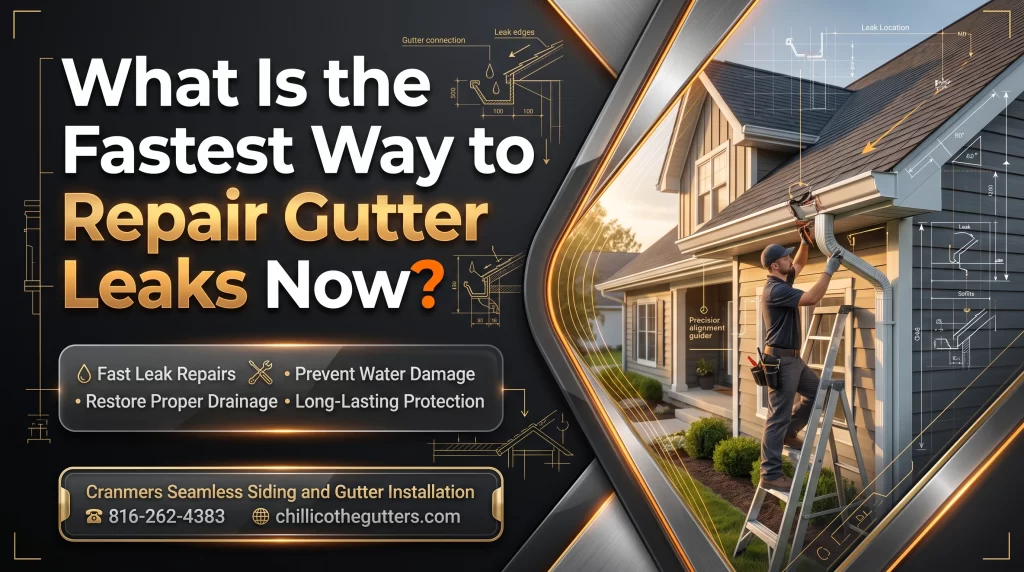 What Is the Fastest Way to Repair Gutter Leaks Now